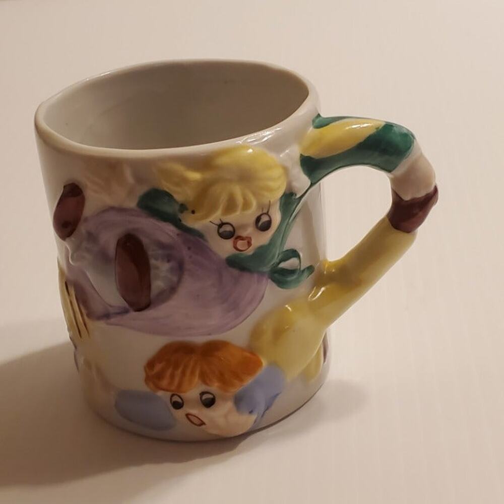 Jack & Jill Children Nursery Rhyme Fairytale Ceramic 3D Mug Cup.